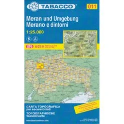 TABACCO 011 MERAN UND UMGEBUNG - Wanderkarte
