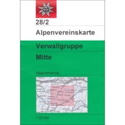 DAV 28/2 VERWALLGRUPPE MITTE - Wanderkarte
