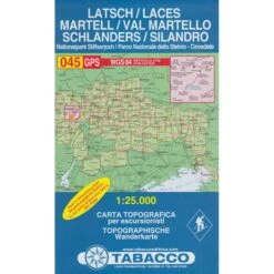 TABACCO 045 MARTELL SCHLANDERS LATSCH - Wanderkarte