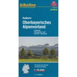 BIKELINE RK OBERBAYERISCHES ALPENVORLAND - Fahrradkarte