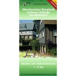 Oberlausitzer Bergland - Zittauer Gebirge - Nordböhmen 1 : 75 000 - Wanderkarte