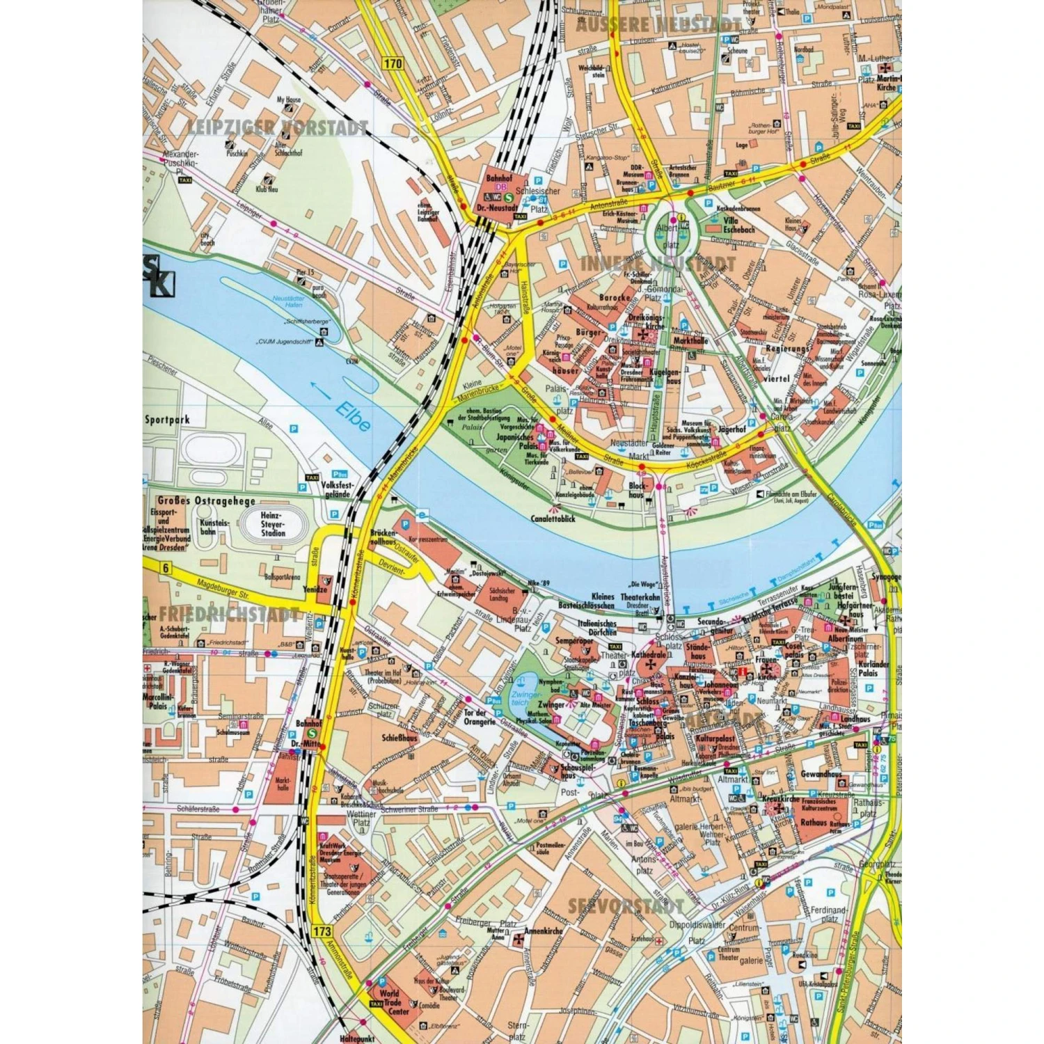 Dresden Cityplan 1 : 10 000 - Stadtplan 5 Dresden Cityplan 1 : 10 000 - Stadtplan – Bild 3