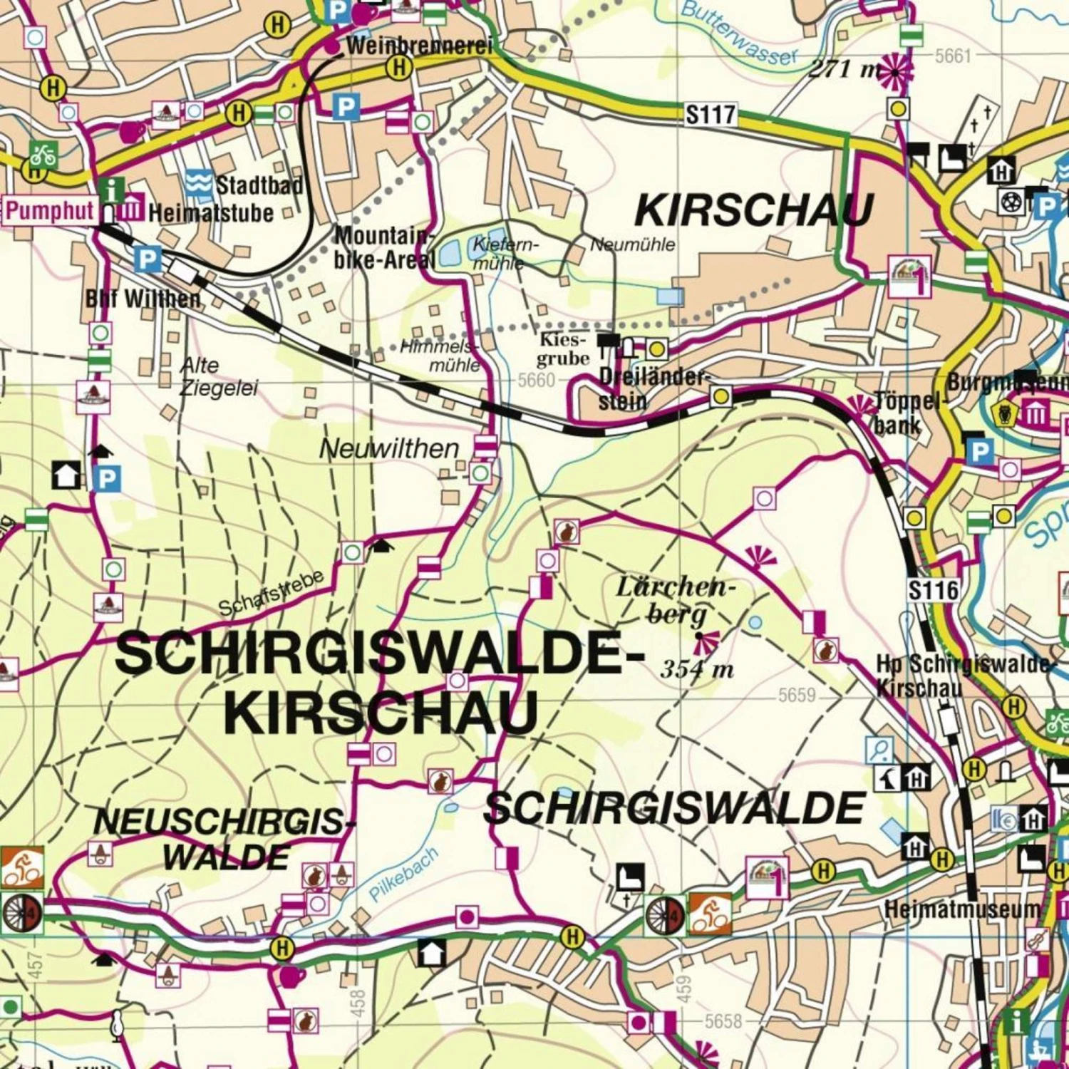 Schirgiswalde-Kirschau Und Umgebung - Vatlenberg, Czorneboh, Bieleboh - Wanderkarte 4 Schirgiswalde-Kirschau Und Umgebung - Vatlenberg, Czorneboh, Bieleboh - Wanderkarte – Bild 2