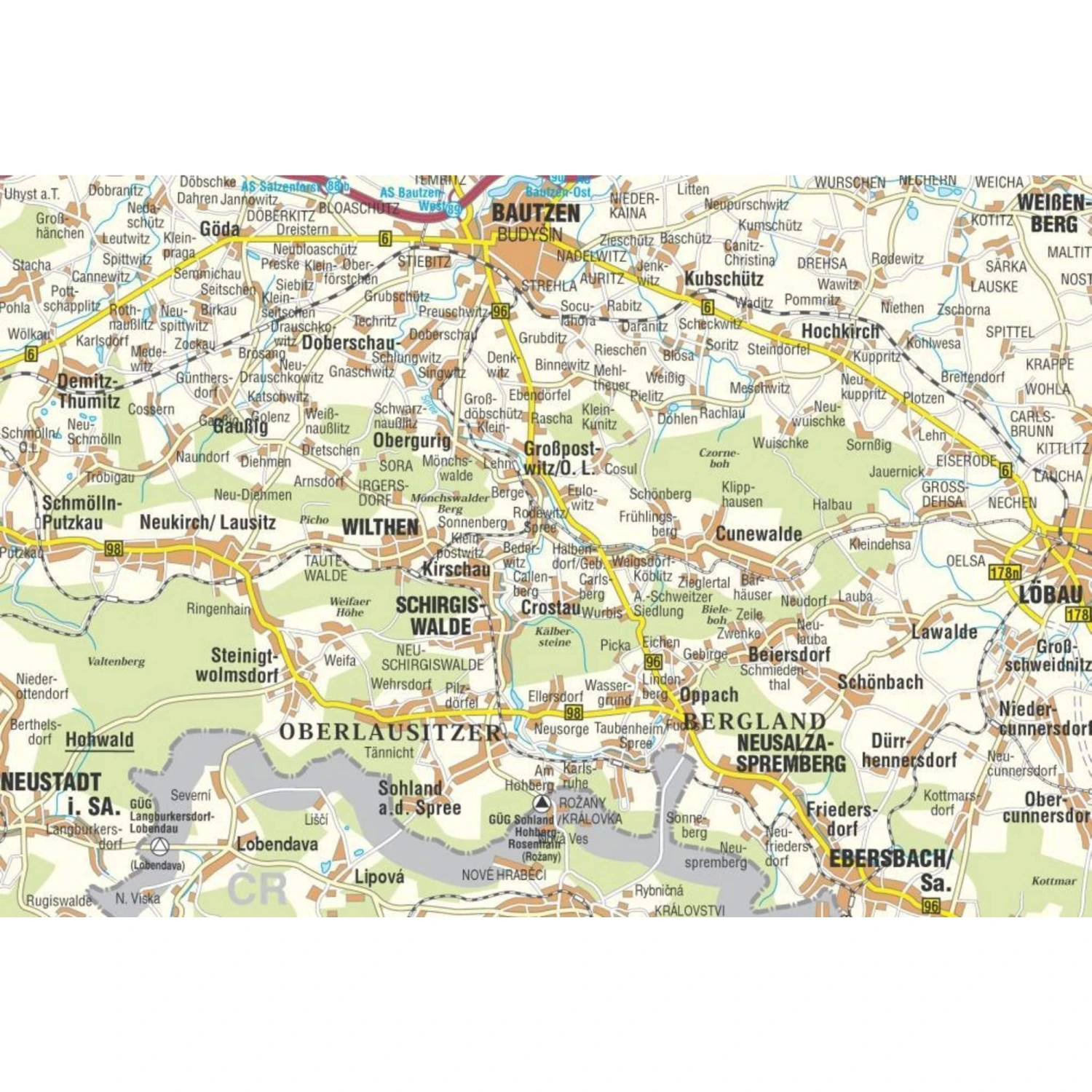 Schirgiswalde-Kirschau Und Umgebung - Vatlenberg, Czorneboh, Bieleboh - Wanderkarte 5 Schirgiswalde-Kirschau Und Umgebung - Vatlenberg, Czorneboh, Bieleboh - Wanderkarte – Bild 3