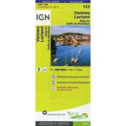 IGN 1:100 000 Vannes Lorient - Straßenkarte