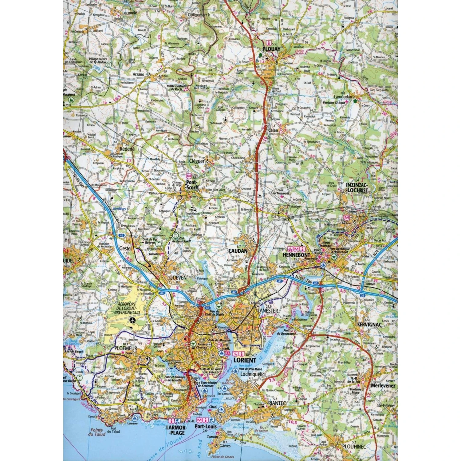 IGN 1:100 000 Vannes Lorient - Straßenkarte 5 IGN 1:100 000 Vannes Lorient - Straßenkarte – Bild 3