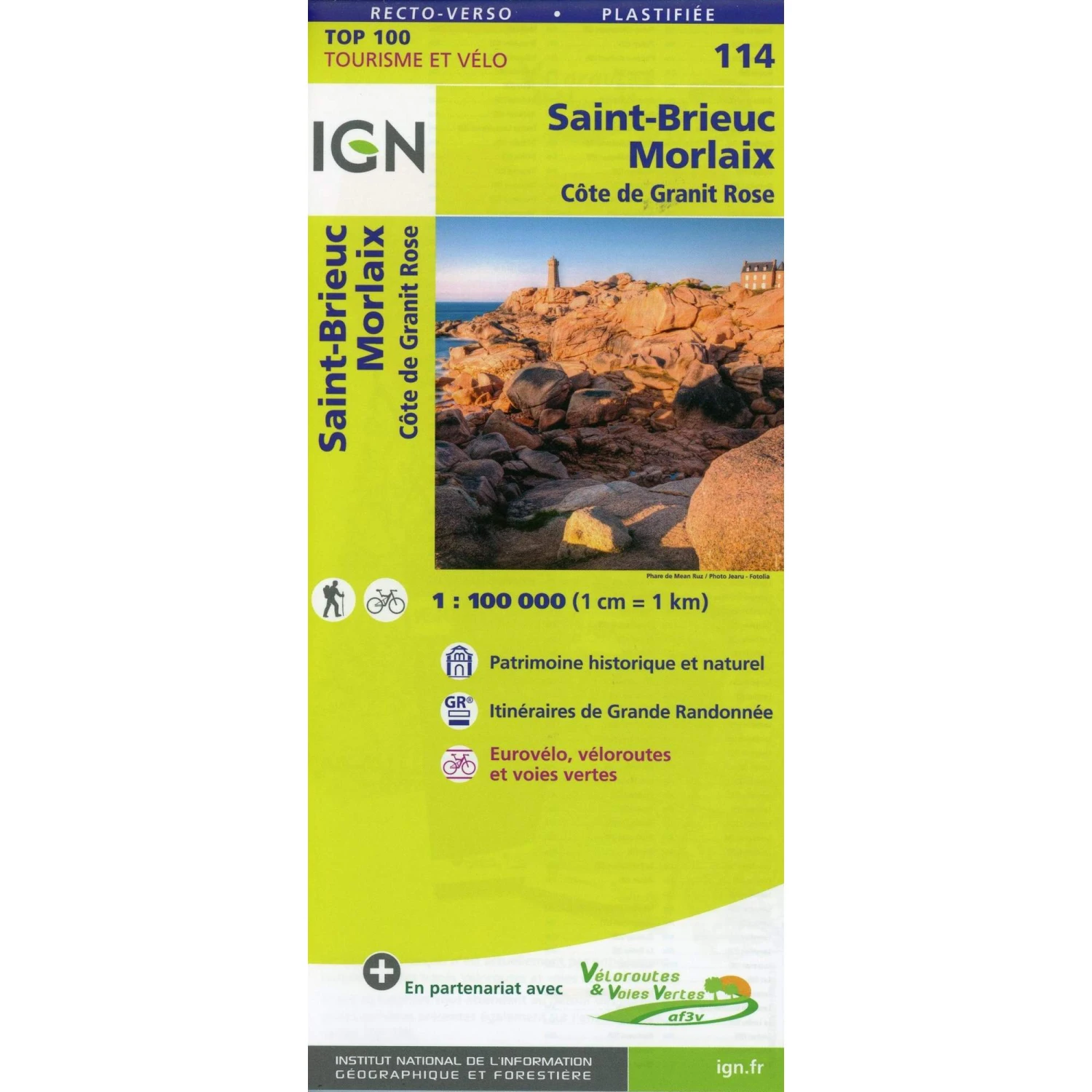 Saint-Brieuc Morlaix 1:100 000 - Straßenkarte 3 Saint-Brieuc Morlaix 1:100 000 - Straßenkarte