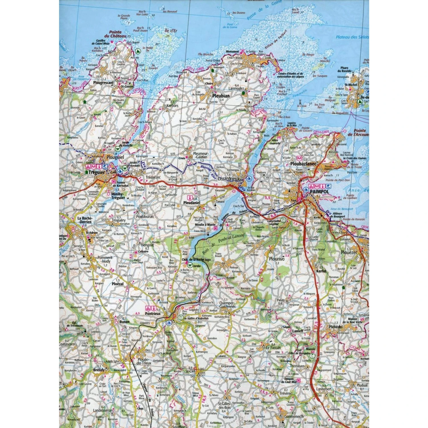 Saint-Brieuc Morlaix 1:100 000 - Straßenkarte 5 Saint-Brieuc Morlaix 1:100 000 - Straßenkarte – Bild 3