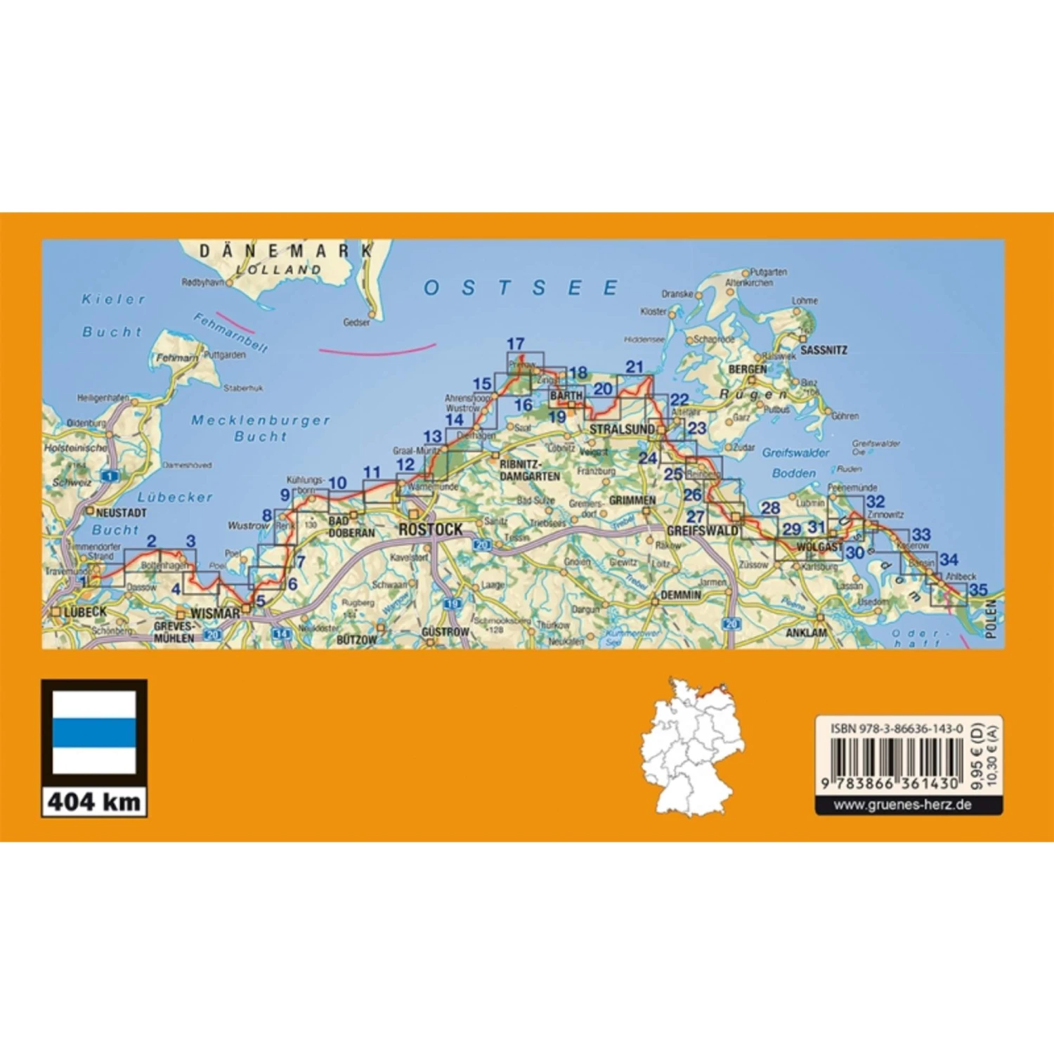 E9 Ostseeküstenwanderweg 1: 50 000 - Wanderführer 4 E9 Ostseeküstenwanderweg 1: 50 000 - Wanderführer – Bild 2