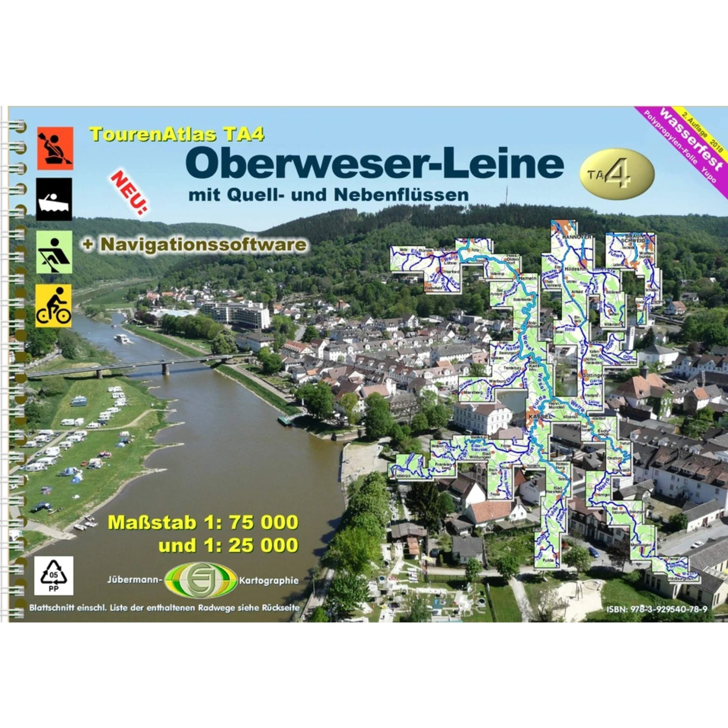 TOURENATLAS TA4 WASSERWANDERN 04 OBERWESER-LEINE - Wasserkarte 3 TOURENATLAS TA4 WASSERWANDERN 04 OBERWESER-LEINE - Wasserkarte