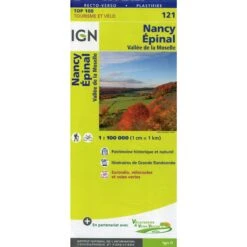IGN 121 NANCY 1:100.000 - Wanderkarte