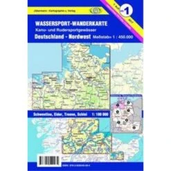 Wassersportkarte Blatt 1 Nordwest 1:450 000 - Wasserkarte