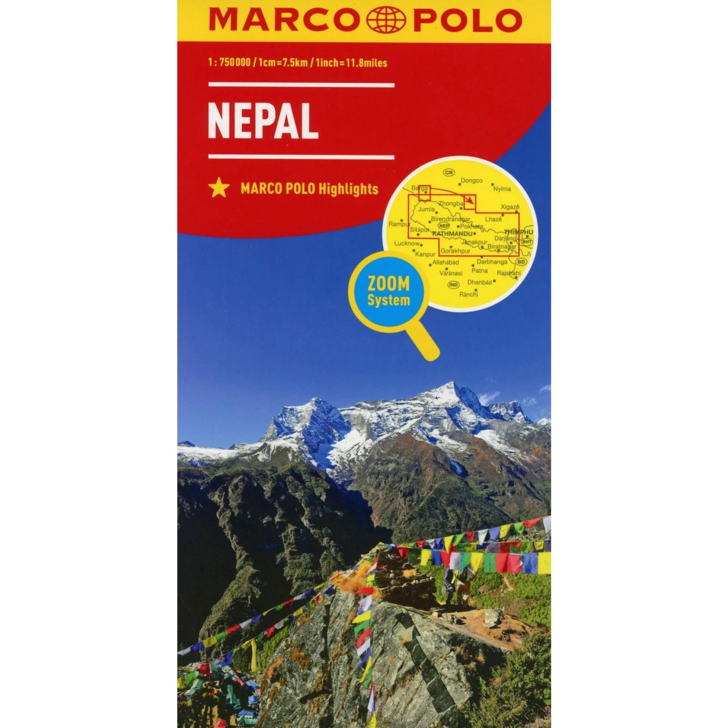 MARCO POLO Länderkarte Nepal 1:750 000 - Straßenkarte 3 MARCO POLO Länderkarte Nepal 1:750 000 - Straßenkarte