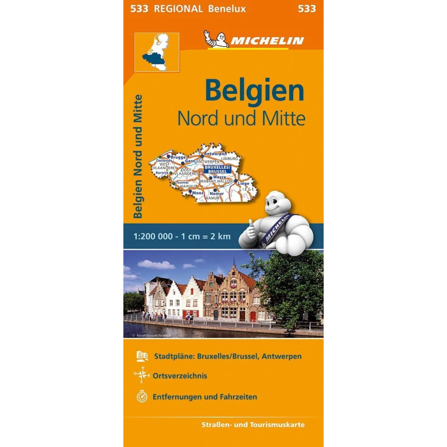 Michelin Belgien Nord Und Mitte. 1:200.000 - Straßenkarte 3 Michelin Belgien Nord Und Mitte. 1:200.000 - Straßenkarte