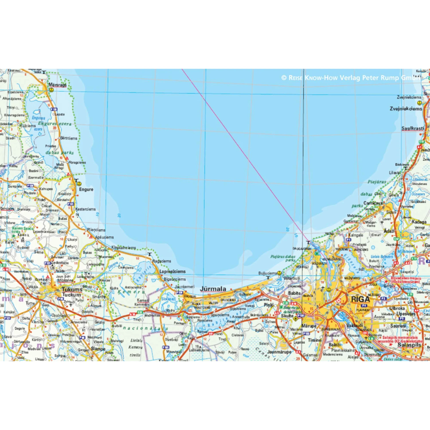 RKH WMP LETTLAND 1:325.000 - Straßenkarte 4 RKH WMP LETTLAND 1:325.000 - Straßenkarte – Bild 2