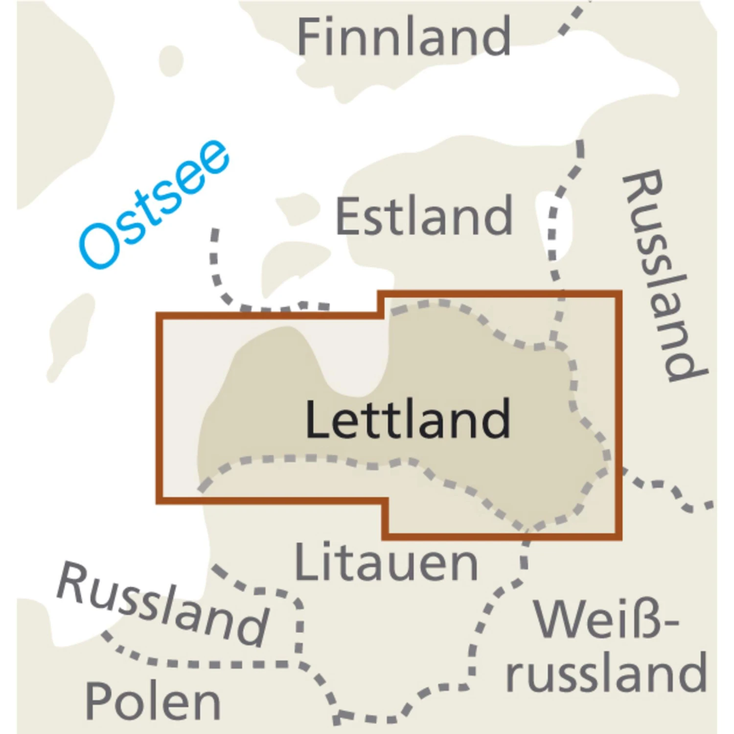 RKH WMP LETTLAND 1:325.000 - Straßenkarte 5 RKH WMP LETTLAND 1:325.000 - Straßenkarte – Bild 3