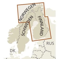 RKH WMP FINNLAND UND NORDSKANDINAVIEN - Straßenkarte -Sport Kleidung Welt 5637377752 c rkh wmp finnland und nordskandinavien 24