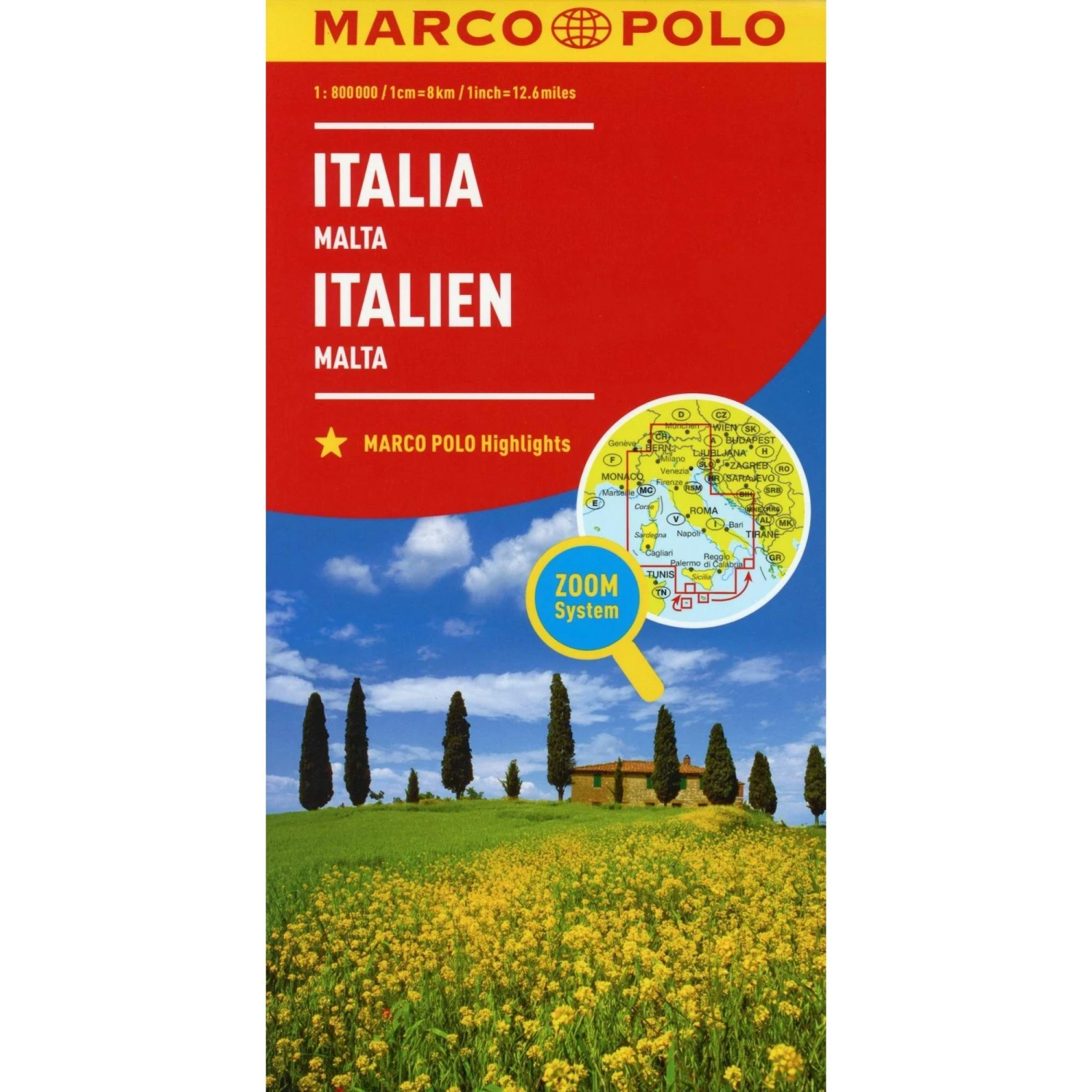 MARCO POLO Länderkarte Italien 1:800 000 - Straßenkarte 3 MARCO POLO Länderkarte Italien 1:800 000 - Straßenkarte