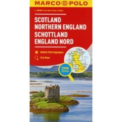 MARCO POLO Karte Großbritannien Schottland, England Nord 1:300 000 - Straßenkarte