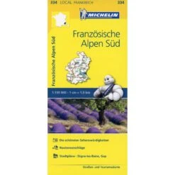 Michelin Französische Alpen Süd - Straßenkarte