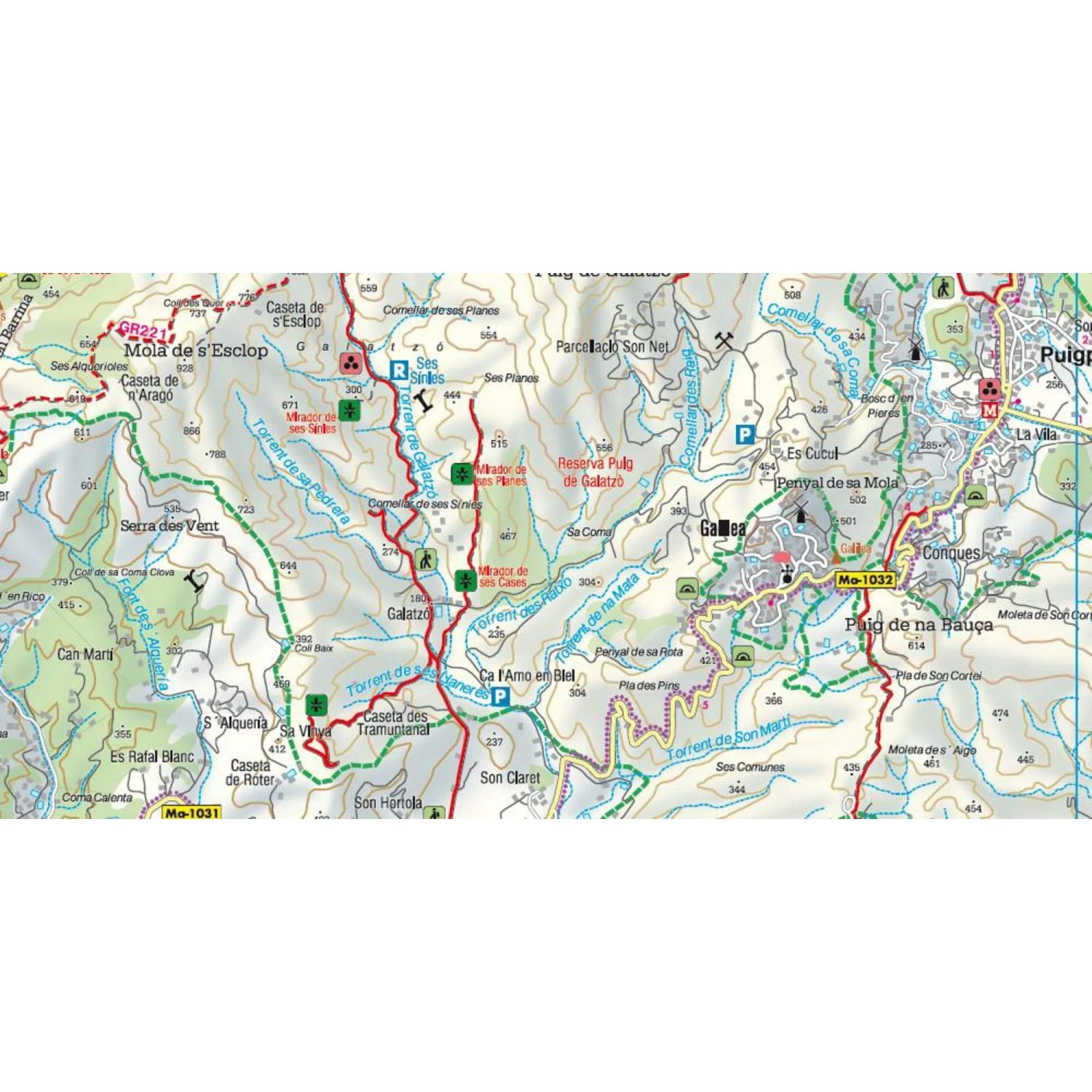 Mallorca - Tramuntana - Wanderkarte 4 Mallorca - Tramuntana - Wanderkarte – Bild 2