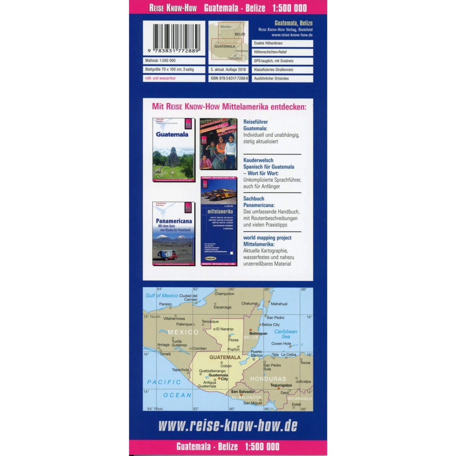 Reise Know-How Landkarte Guatemala, Belize 1 : 500 000 - Straßenkarte 4 Reise Know-How Landkarte Guatemala, Belize 1 : 500 000 - Straßenkarte – Bild 2