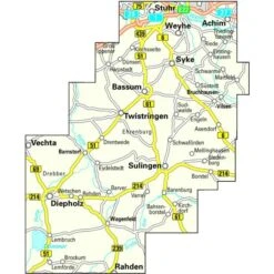 RADWANDERKARTE LANDKREIS DIEPHOLZ - Fahrradkarte -Sport Kleidung Welt 5637393518 b radwanderkarte landkreis diepholz 24