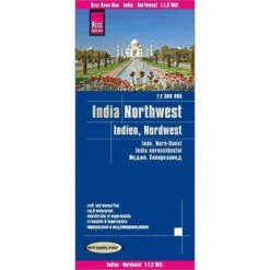 Reise Know-How Landkarte Indien, Nordwest 1 : 1.300.000 - Straßenkarte