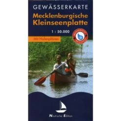 Gewässerkarte Mecklenburgische Kleinseenplatte 1 : 50 000 - Wasserkarte