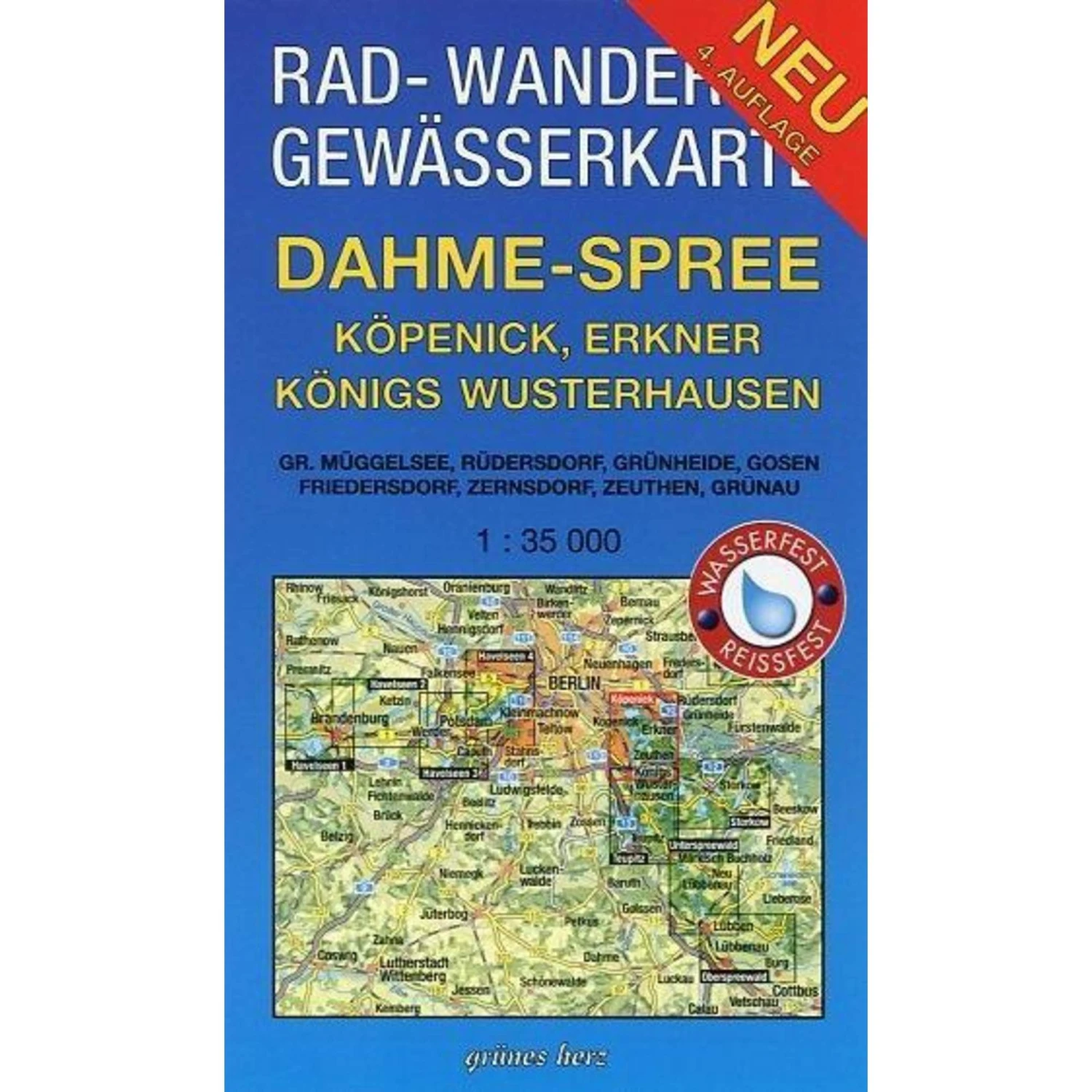 Dahme - Spree - Köpenick, Erkner, Königs Wusterhausen 1 : 35 000 - Fahrradkarte 3 Dahme - Spree - Köpenick, Erkner, Königs Wusterhausen 1 : 35 000 - Fahrradkarte