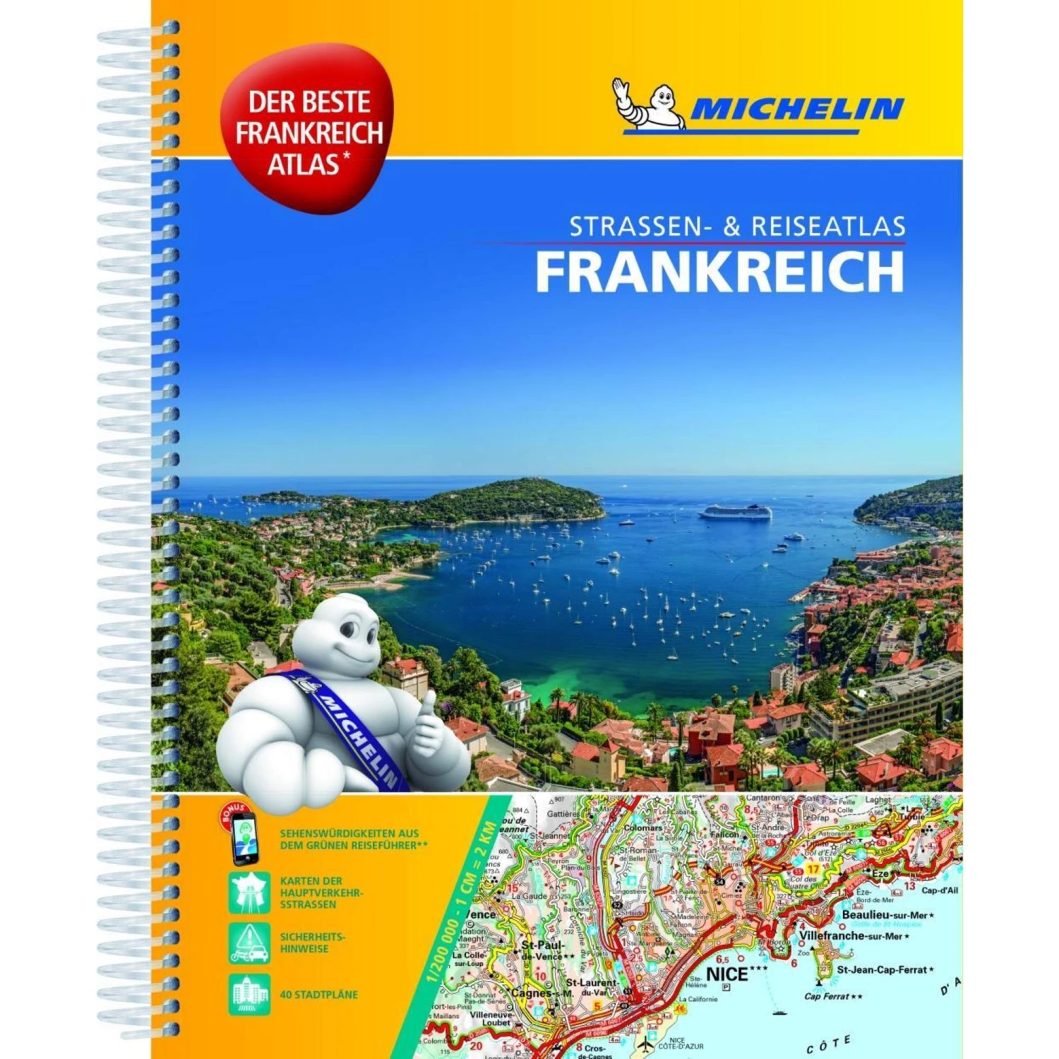 Michelin Atlas Frankreich (DIN A4) Spiralbindung - Straßenkarte 3 Michelin Atlas Frankreich (DIN A4) Spiralbindung - Straßenkarte