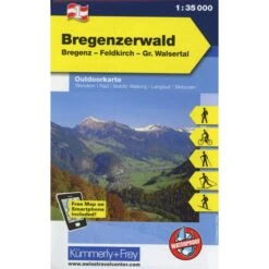 KuF Österreich Outdoorkarte 01 Bregenzerwald 1 : 35 000 - Wanderkarte