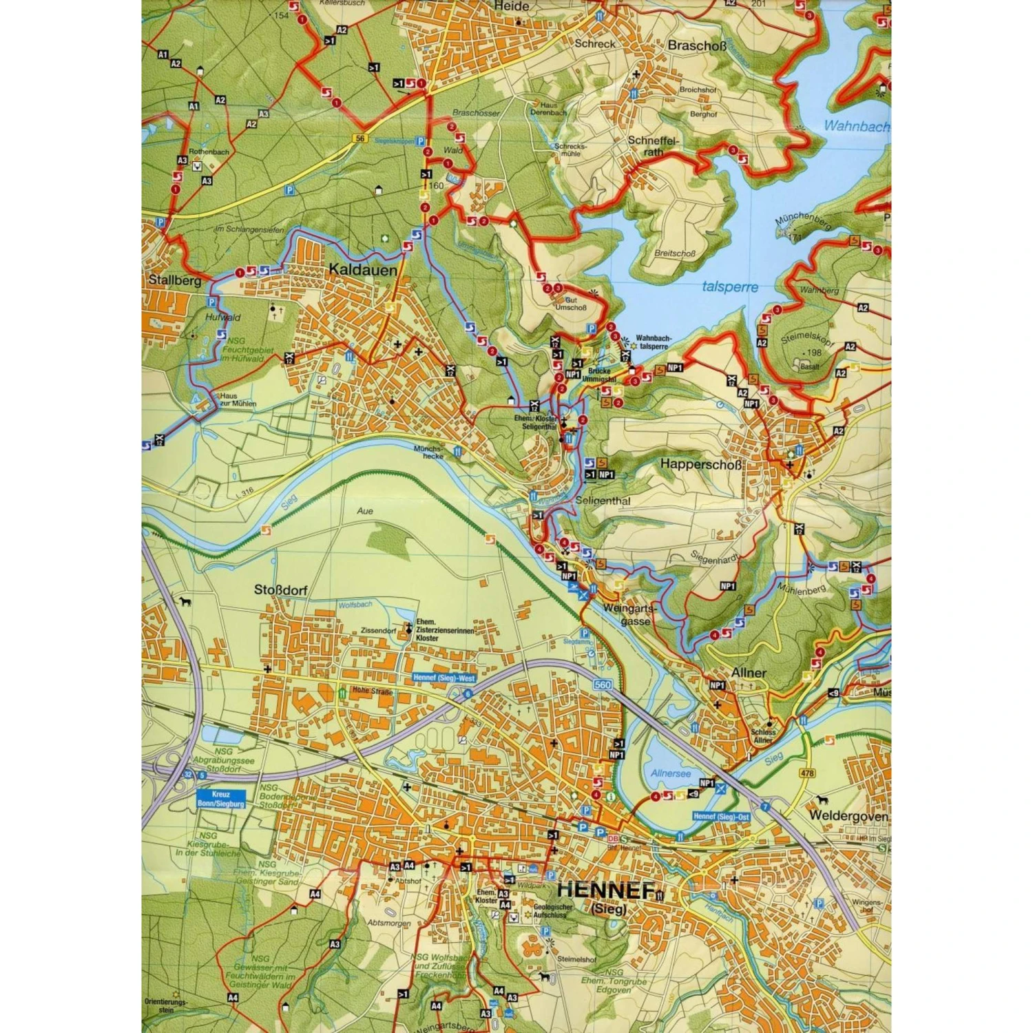 Naturregion Sieg Wanderkarte - Wanderkarte 5 Naturregion Sieg Wanderkarte - Wanderkarte – Bild 3