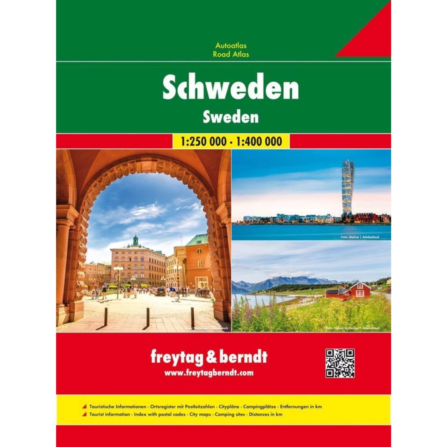 Schweden, Autoatlas 1:250.000 - 1:400.000 - Straßenkarte 3 Schweden, Autoatlas 1:250.000 - 1:400.000 - Straßenkarte