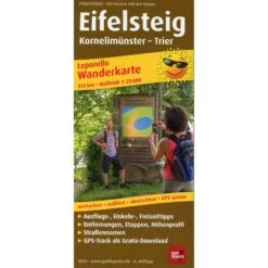 Wanderkarte Eifelsteig, Kornelimünster - Trier 1 : 25 000 - Wanderkarte