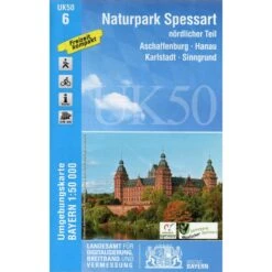 Naturpark Spessart Nördlicher Teil 1 : 50 000 (UK50-6) - Wanderkarte