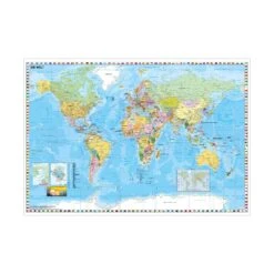Weltkarte (deutsch) Großformat. Poster - Poster