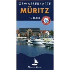 Müritz 1 : 35 000 Gewässerkarte - Wasserkarte