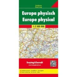 Europa 1 : 3 500 000. Autokarte Physisch - Straßenkarte