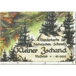 Kleiner Zschand 1 : 10 000 - Wanderkarte