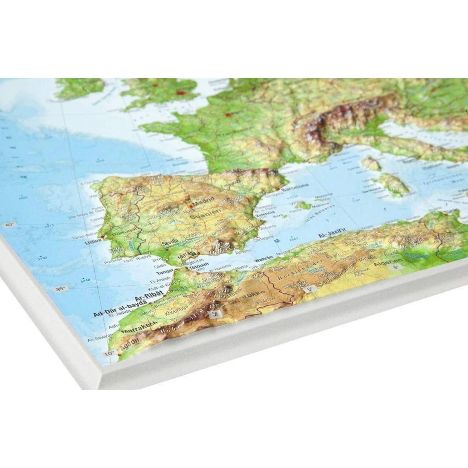 Reliefkarte Europa Klein 1 : 16 000 000 - Karte 4 Reliefkarte Europa Klein 1 : 16 000 000 - Karte – Bild 2