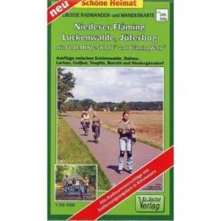 Große Radwander- Und Wanderkarte Niederer Fläming, Luckenwalde, Jüterbog, Mit Flaeming-Skate® Und FlämingWalk® 1 : 50 000 - Wanderkarte