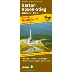 Wanderkarte Harzer Hexen-Stieg 1 : 25 000 - Wanderkarte