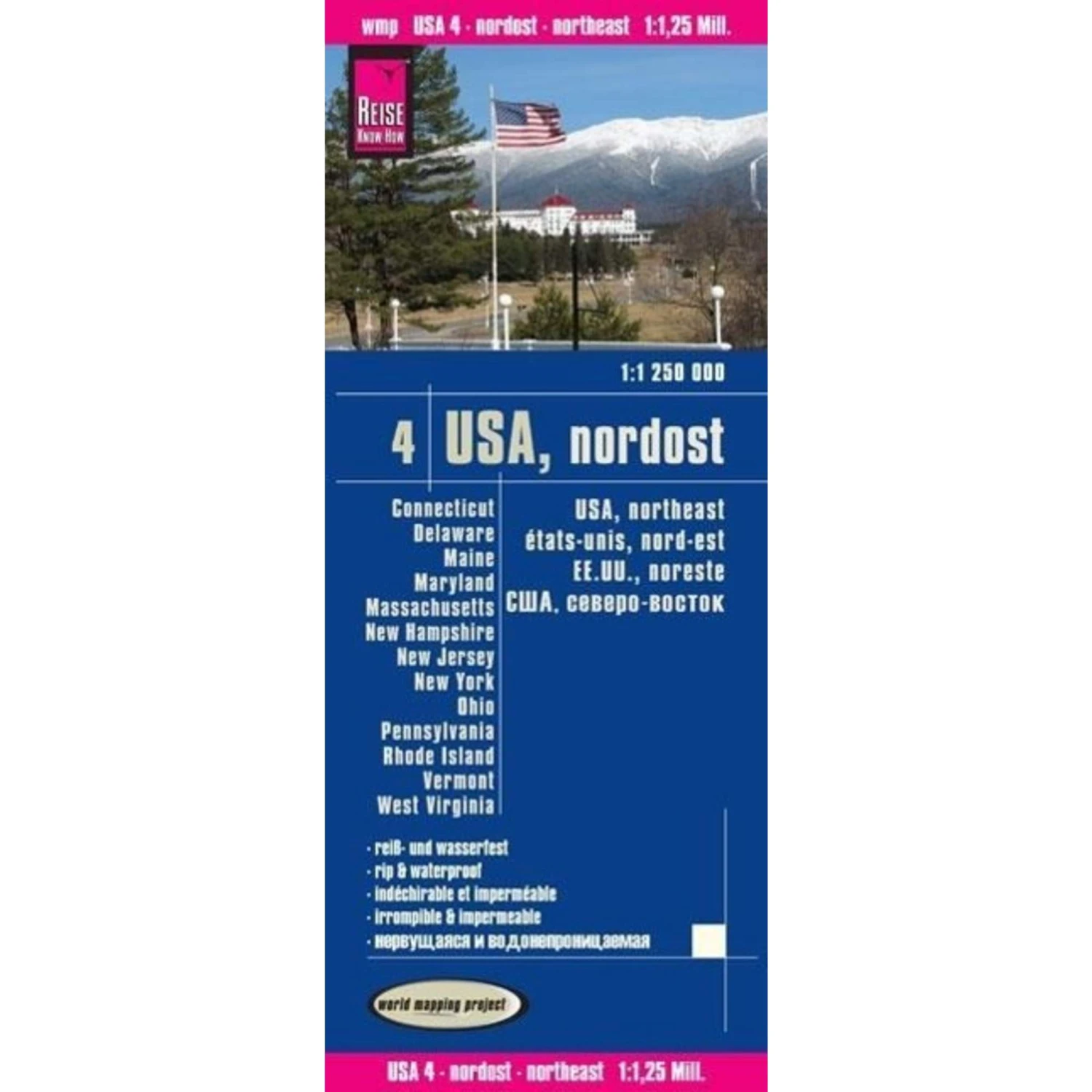 World Mapping Project USA 04. Nordost 1 : 1 250 000 - Straßenkarte 3 World Mapping Project USA 04. Nordost 1 : 1 250 000 - Straßenkarte