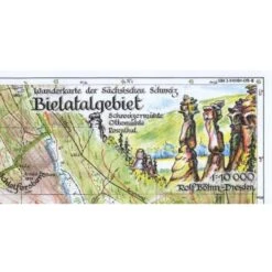 Bielatalgebiet 1 : 10 000 - Wanderkarte