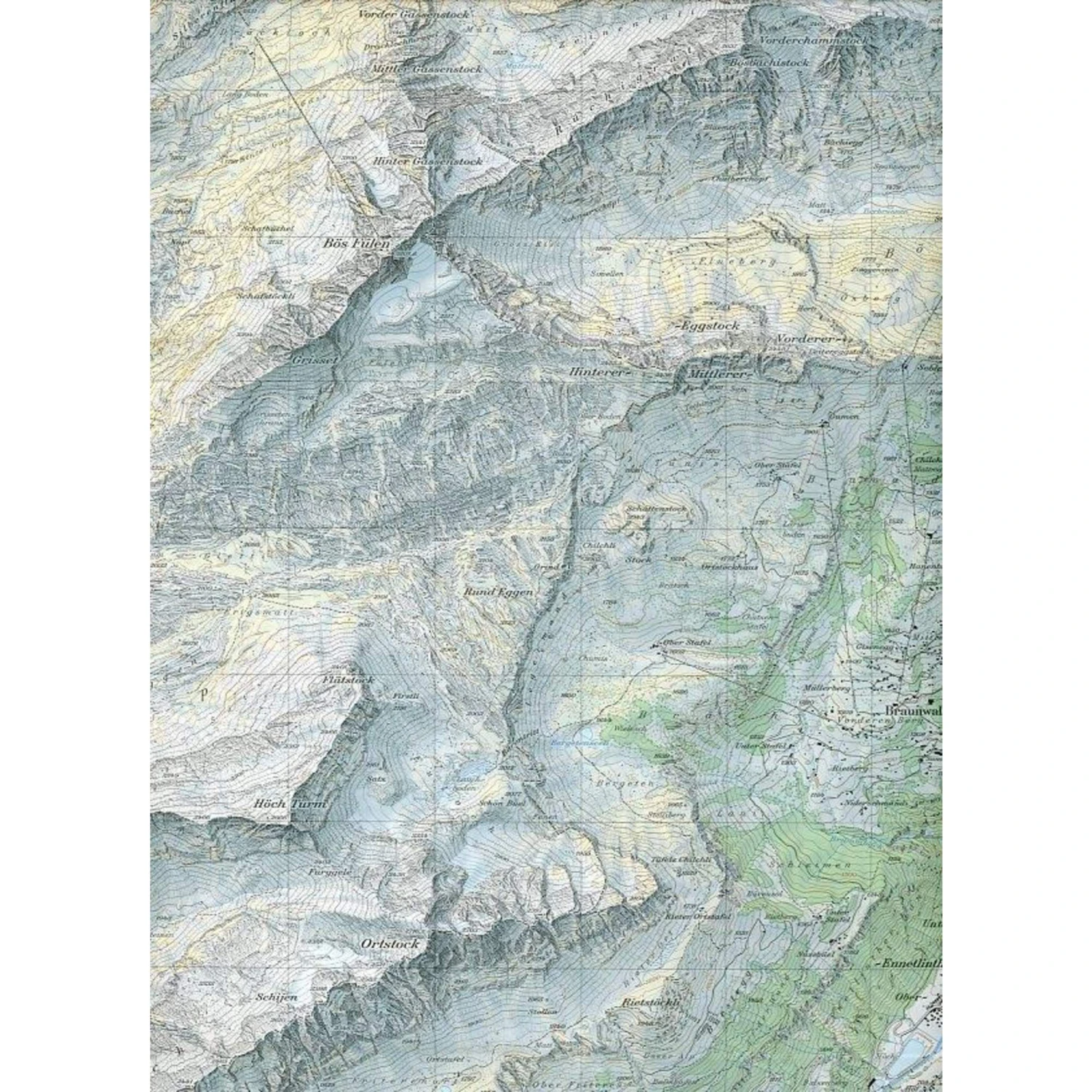 Swisstopo 1 : 25 000 Linthal - Wanderkarte 5 Swisstopo 1 : 25 000 Linthal - Wanderkarte – Bild 3