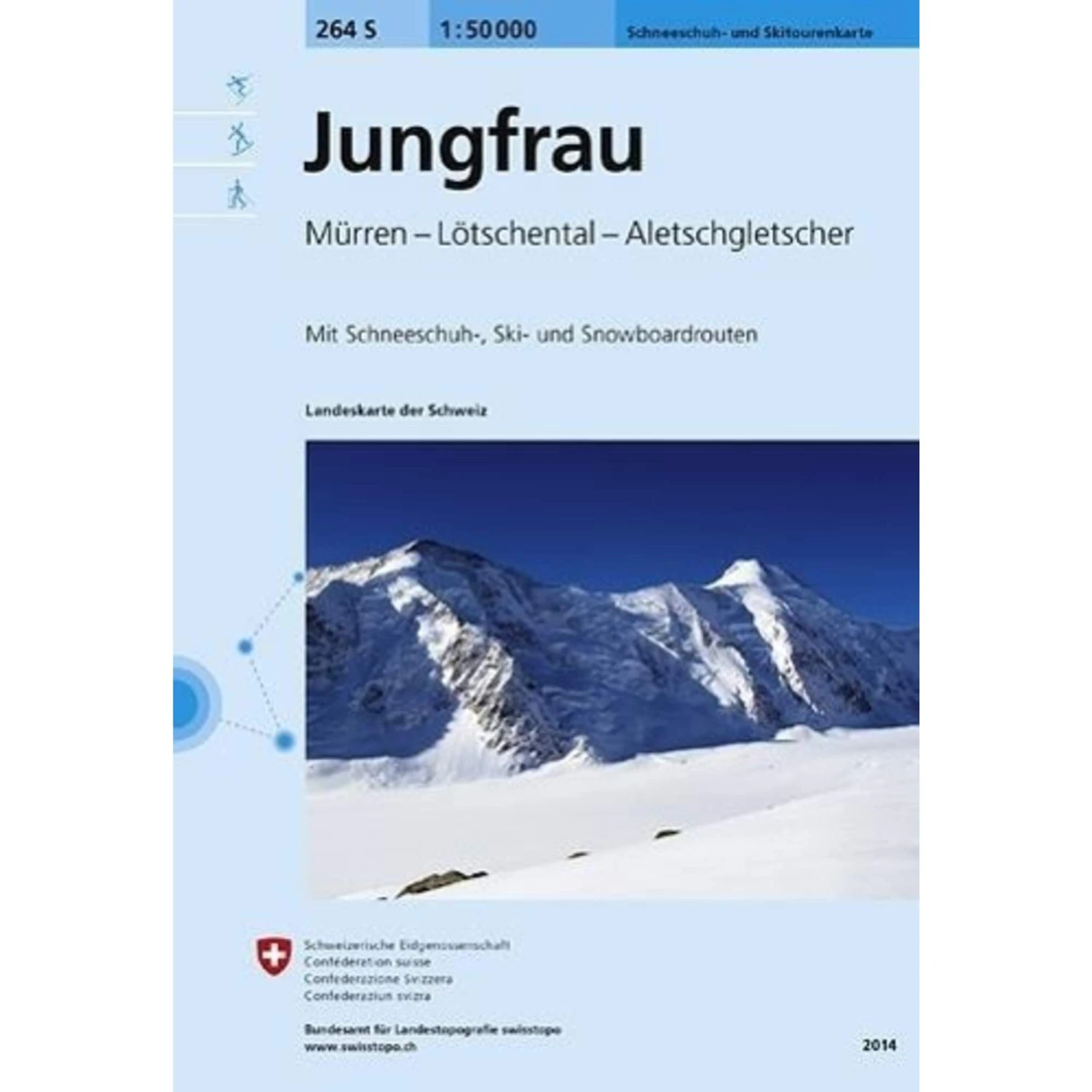 Swisstopo 1 : 50 000 Jungfrau Skitourenkarte - Wanderkarte 3 Swisstopo 1 : 50 000 Jungfrau Skitourenkarte - Wanderkarte