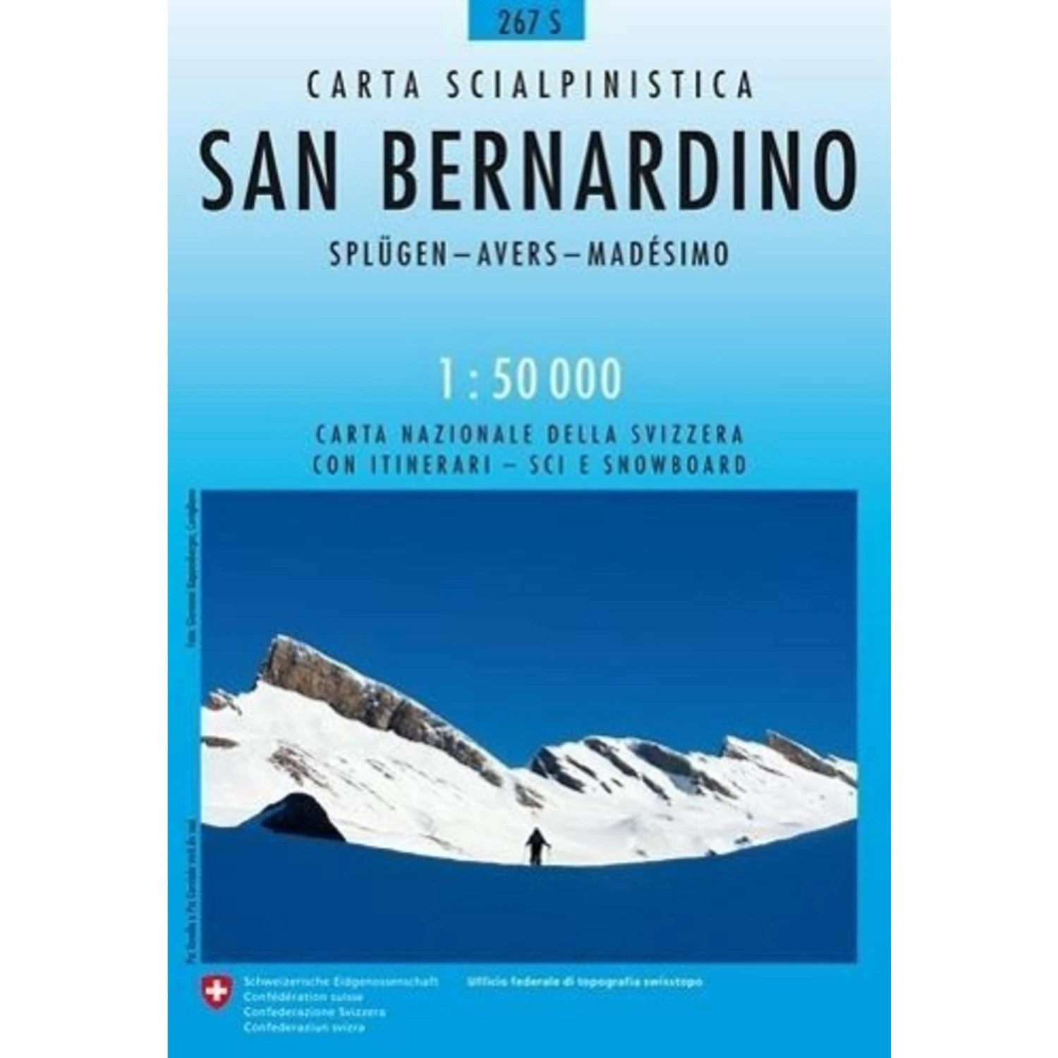 Swisstopo 1 : 50 000 San Bernardino Ski - Wanderkarte 3 Swisstopo 1 : 50 000 San Bernardino Ski - Wanderkarte
