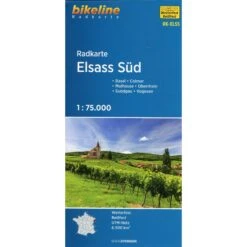 Bikeline Radkarte Elsass Süd (ELS03) 1 : 75.000 - Fahrradkarte