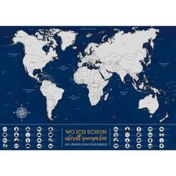 WO ICH SCHON ÜBERALL GEWESEN BIN - Weltkarte